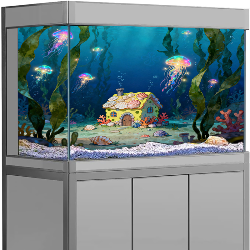 Aquarium Fish Wallpaper - Fish Tank Decor Aquarium Background Sticker