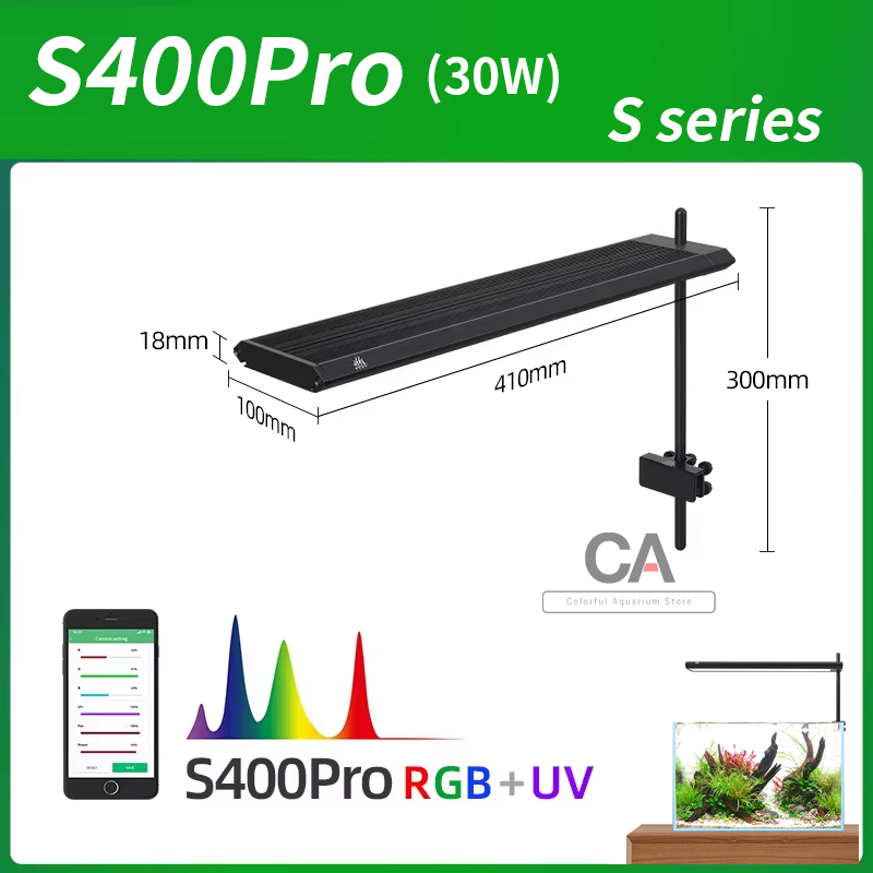 WEEK AQUA S Series RGB+UV Full - Aquarium Fish App ulasan dan harga