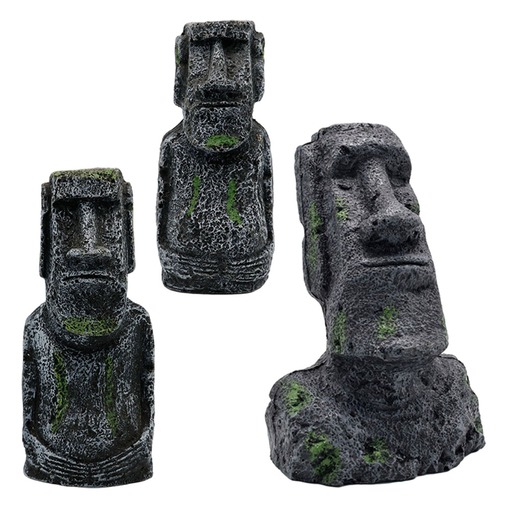 Aquarium Moai Statues Easter I - Aquarium Fish Saltwater ulasan dan harga