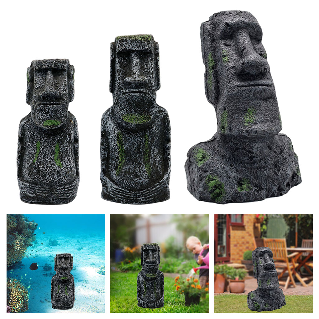 Aquarium Moai Statues Easter I - Aquarium Fish Saltwater ulasan dan harga