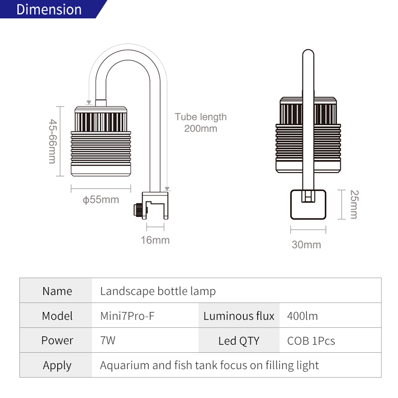Week Aqua Mini7Pro-F IP68 Subm - Aquarium Fish App ulasan dan harga