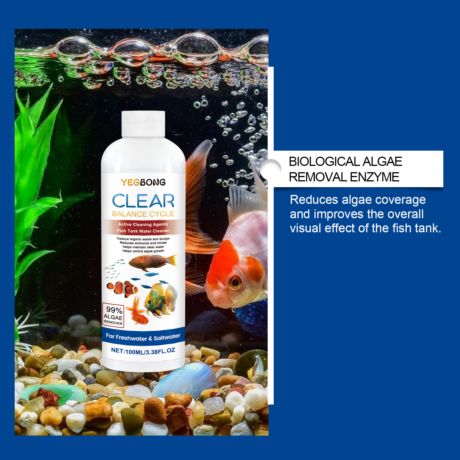 Aquarium Water Clarifier 100ml - Aquarium Fish Saltwater ulasan dan harga