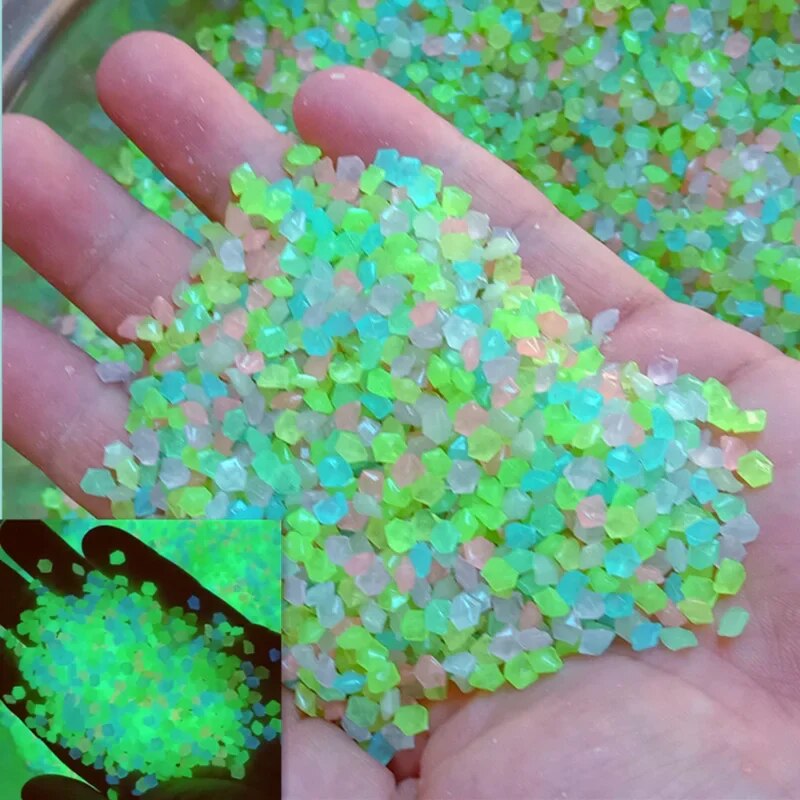 1000pcs 3-5mm Luminous Sand Gl - Aquarium Fish Saltwater ulasan dan harga