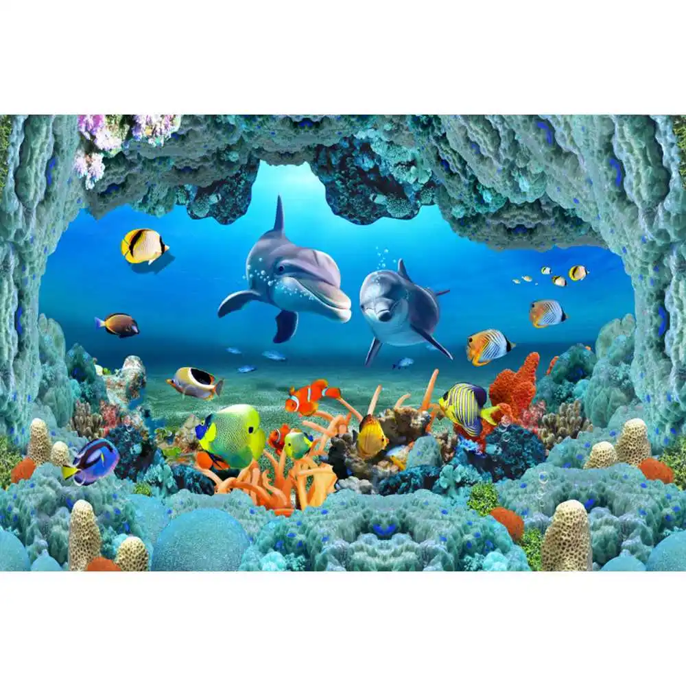 Underwater World Seabed Backdr - Aquarium Fish Of The World ulasan dan harga