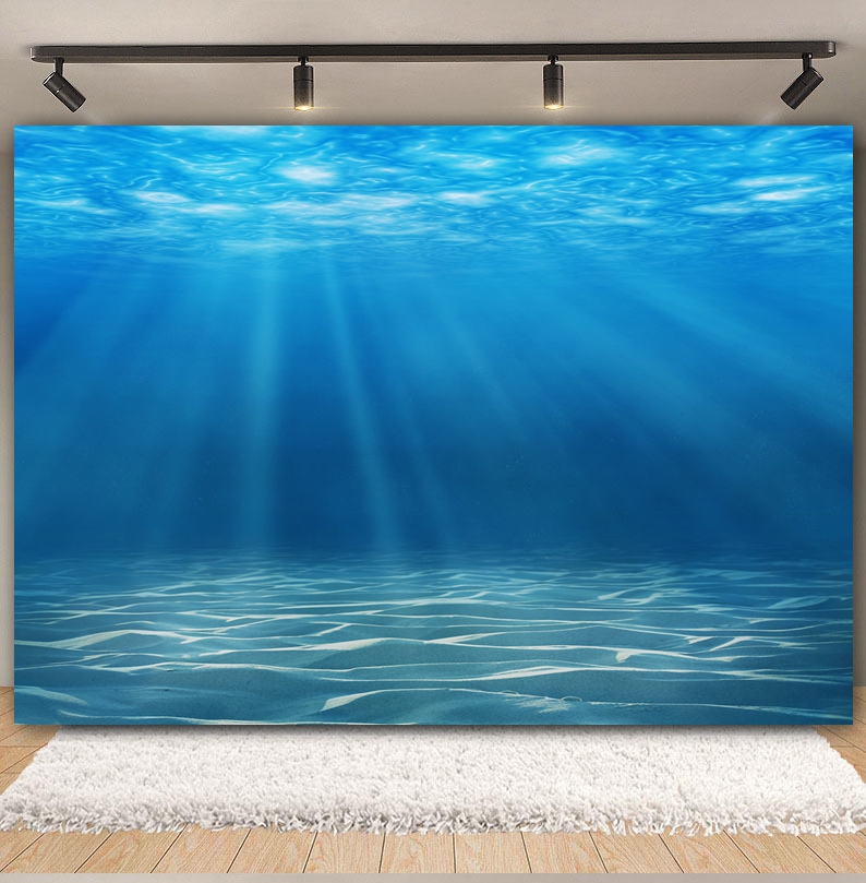 Underwater World Seabed Backdr - Aquarium Fish Of The World ulasan dan harga