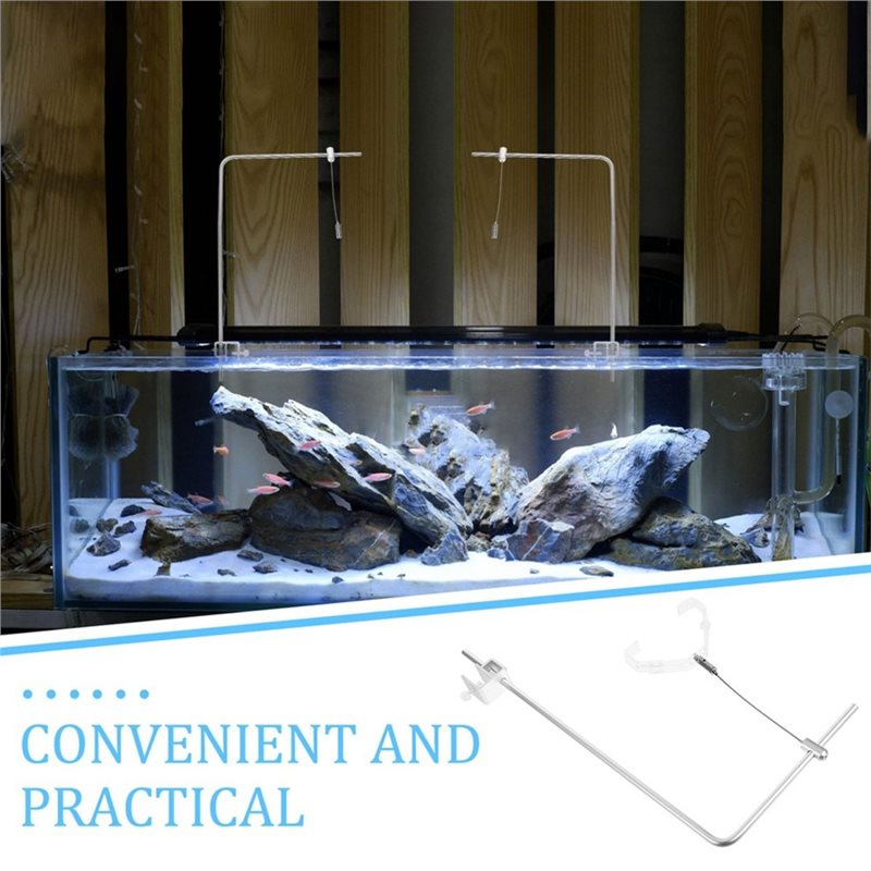 AB41-2Pcs Fish Tank Light Rack - Aquarium Fish Saltwater ulasan dan harga