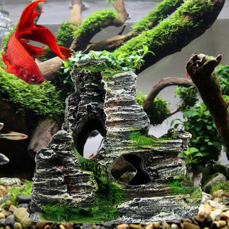 Aquarium Sandstone Decoration  - Aquarium Fish Hide ulasan dan harga