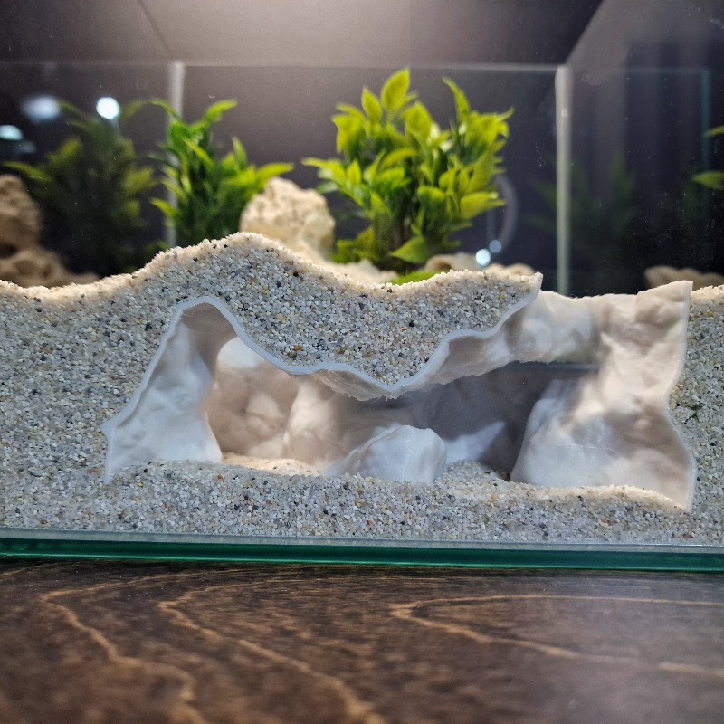 Premium 3D Print ShoreSand Aqu - Aquarium Fish Hide ulasan dan harga