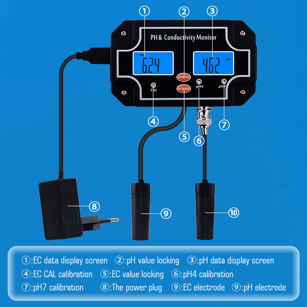 yieryi Digital Online PH/EC Co - Aquarium Fish In Online ulasan dan harga