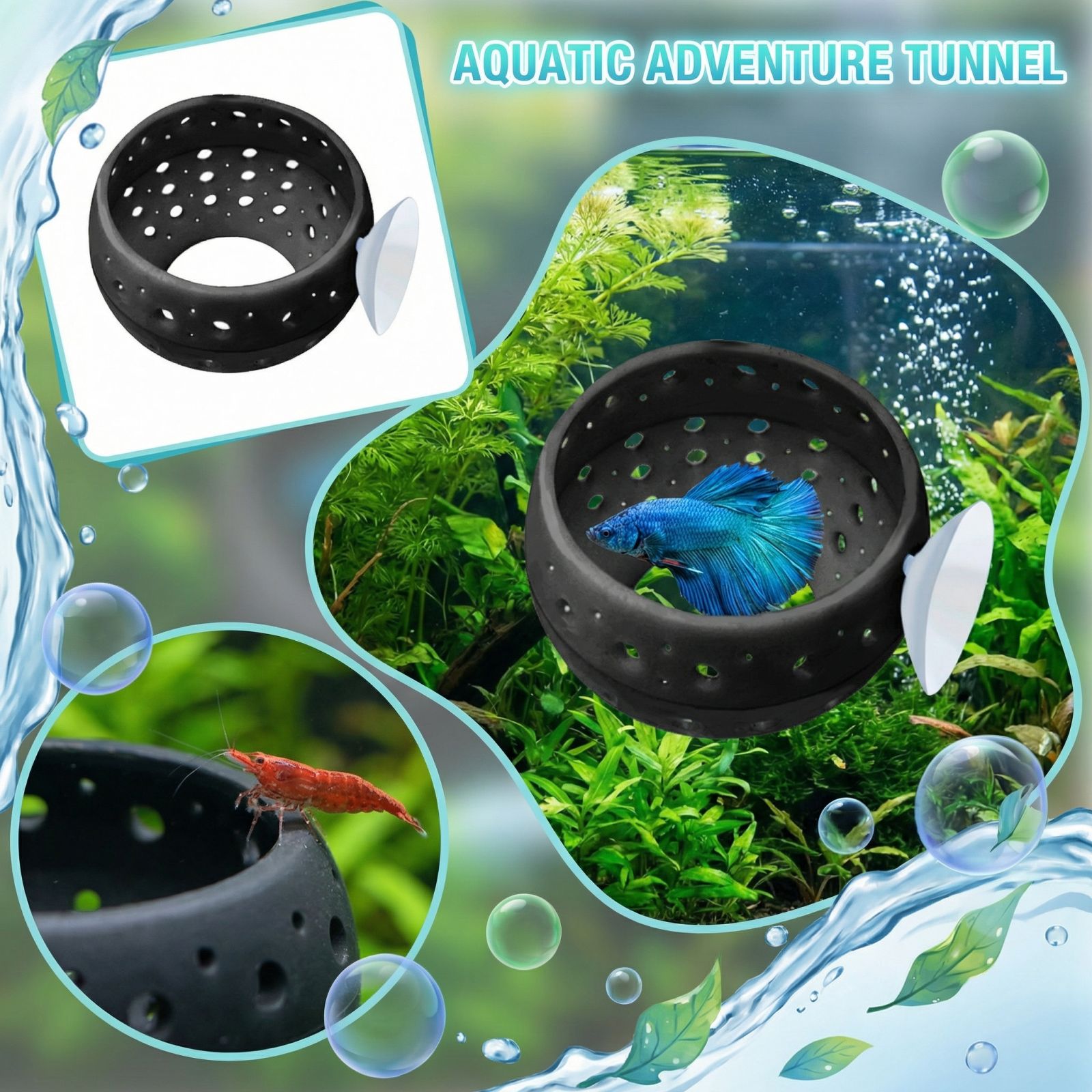 Betta Bulb Hide Tunnel Aquariu - Aquarium Fish Hide ulasan dan harga