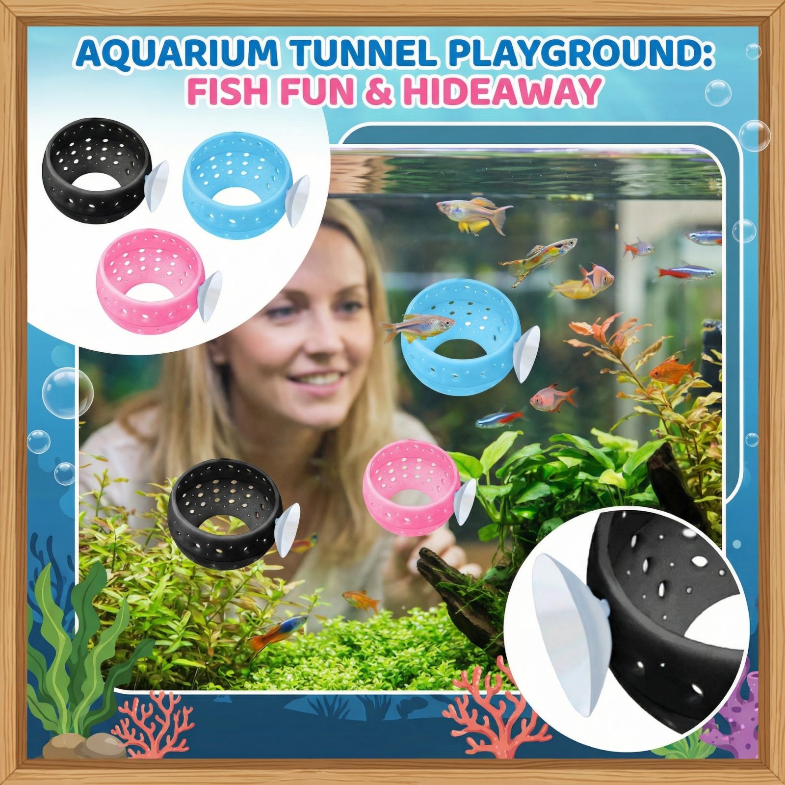 Betta Bulb Hide Tunnel Aquariu - Aquarium Fish Hide ulasan dan harga