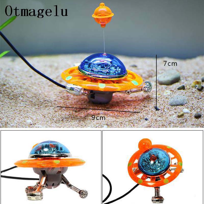 Suspended UFO Aquarium Statue  - Aquarium Fish Of The World ulasan dan harga