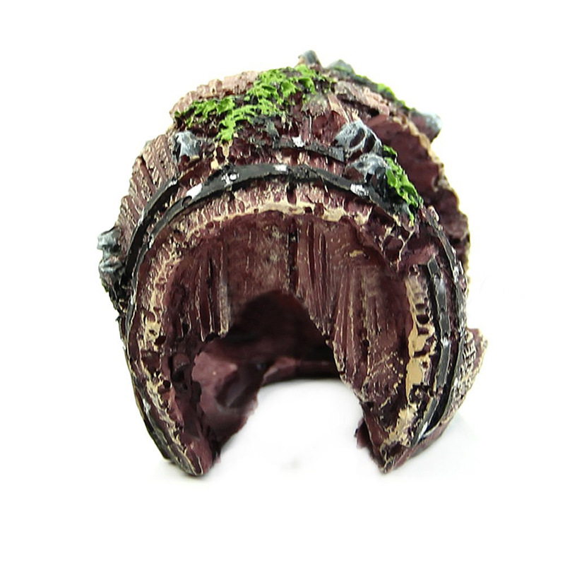 Aquarium Artificial Barrel Cav - Aquarium Fish Hide ulasan dan harga