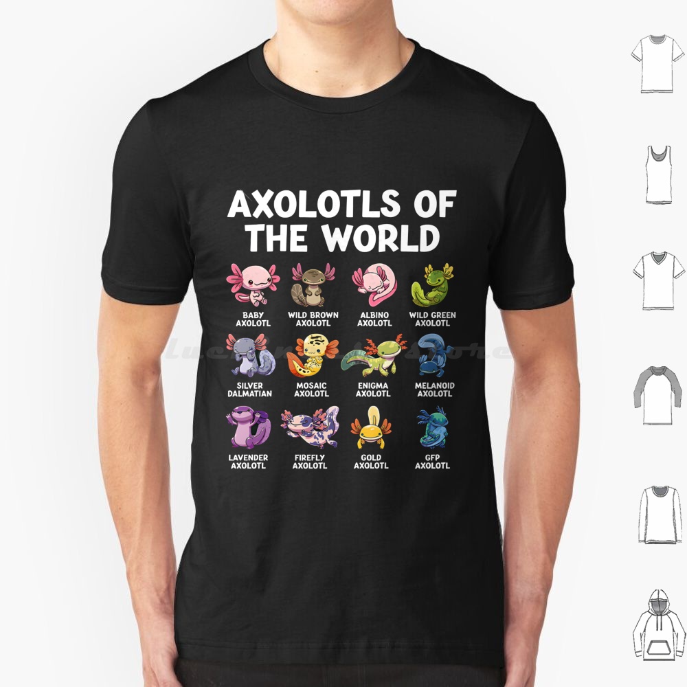 World Axolotls T Shirt 6xl Cot - Aquarium Fish Of The World ulasan dan harga